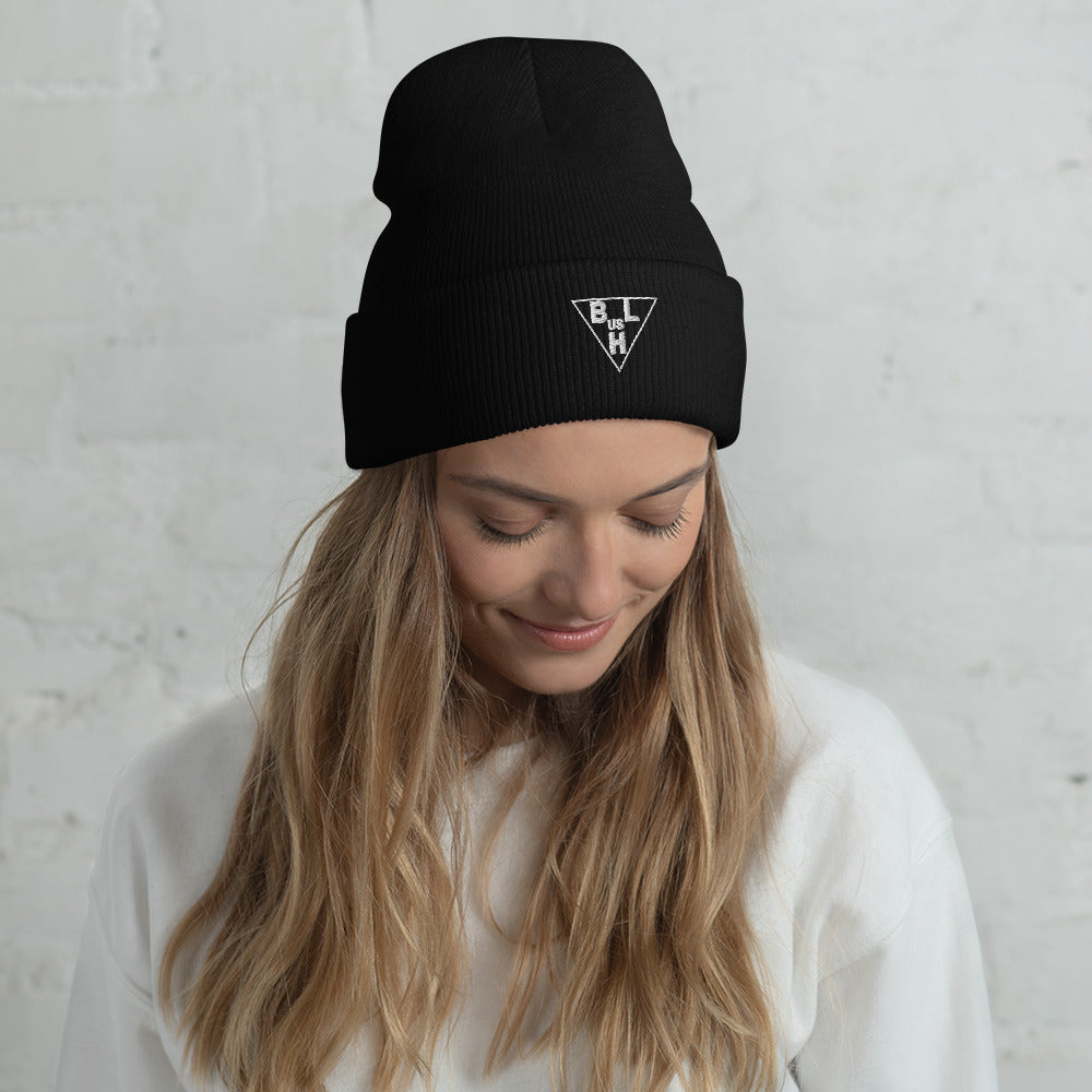 BLusH Embroidered Cuffed Beanie