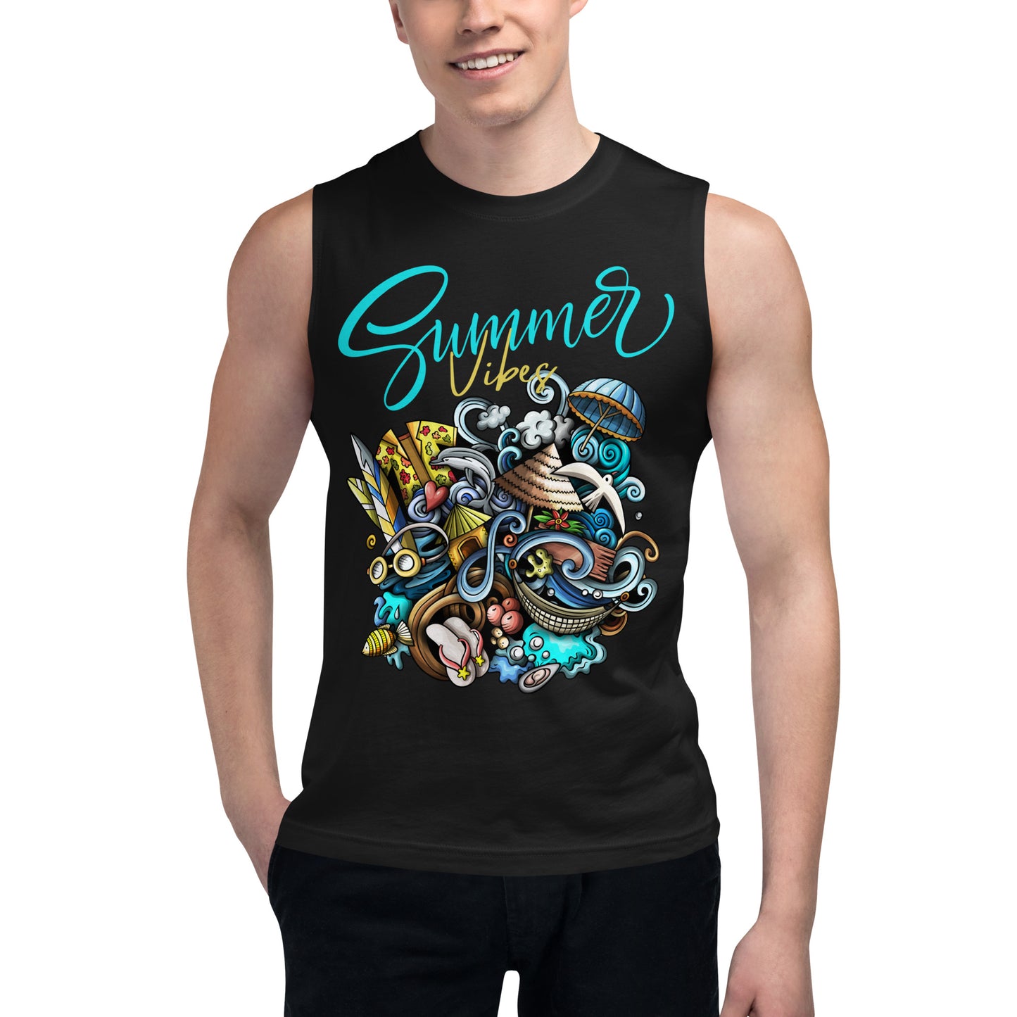 Summer Vibes Unisex Muscle Shirt