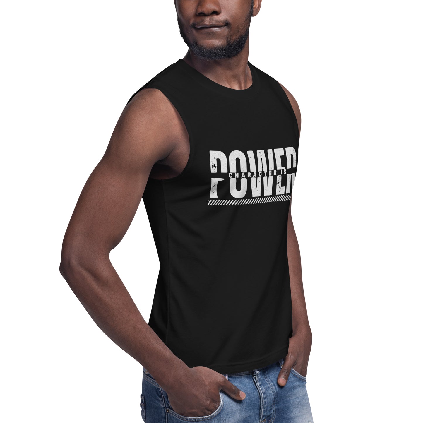 Character is Power Unisex Muscle Shirt