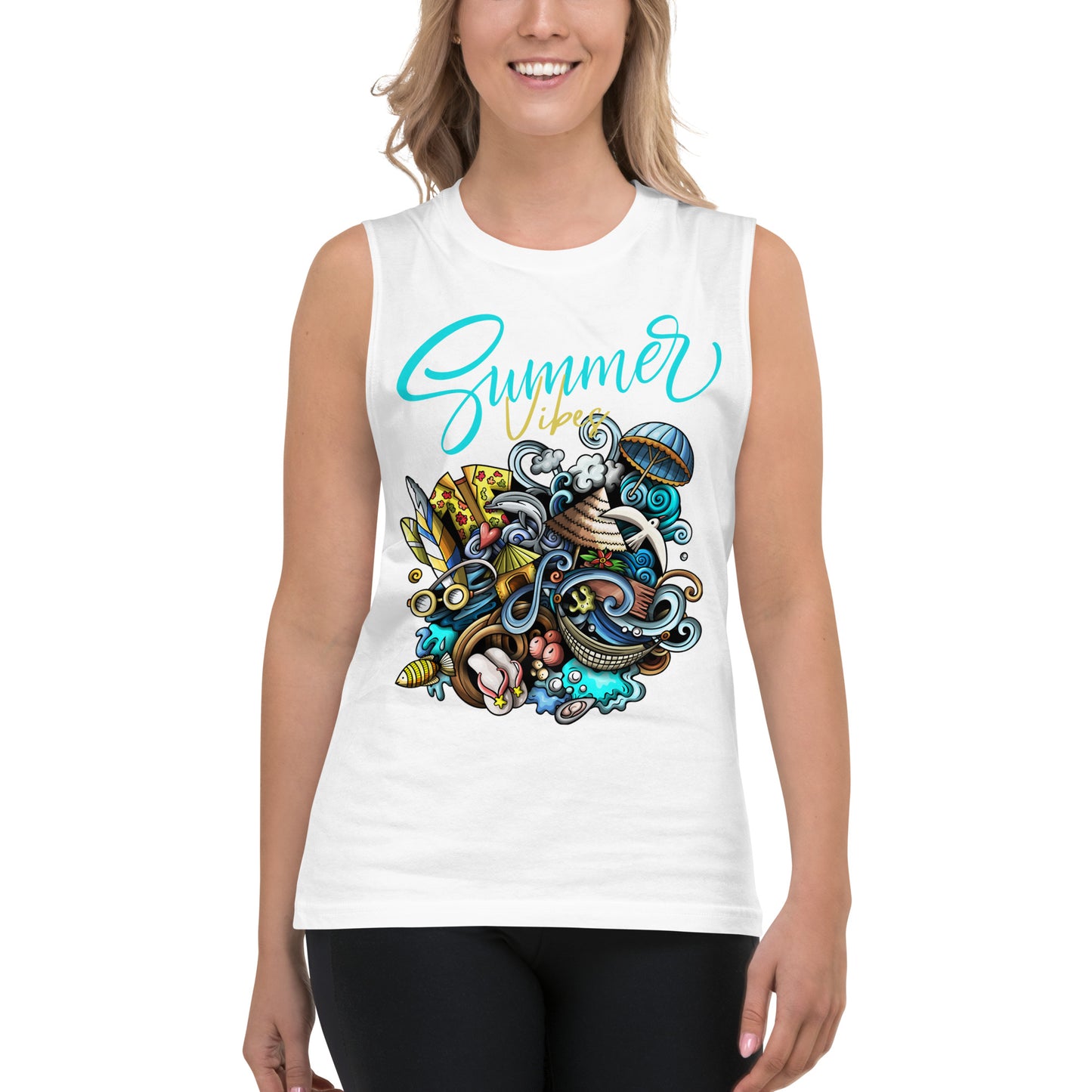 Summer Vibes Unisex Muscle Shirt