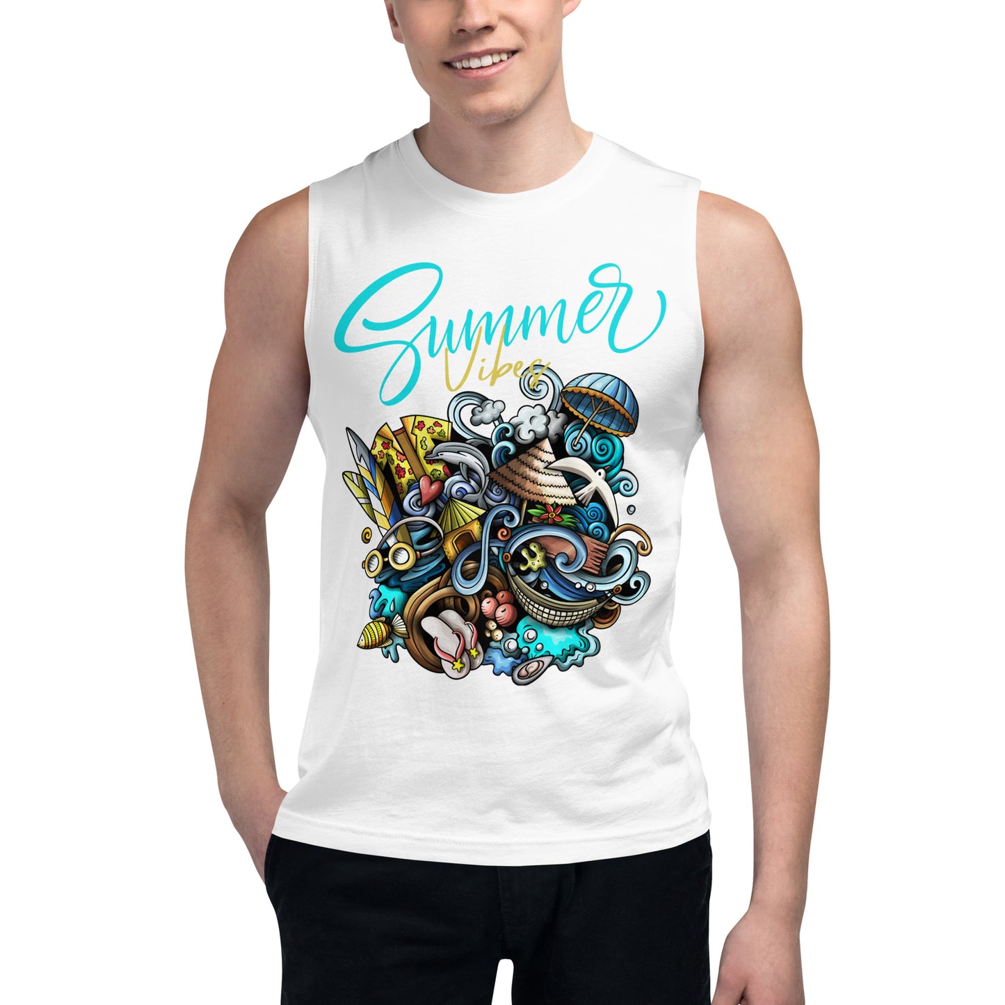 Summer Vibes Unisex Muscle Shirt