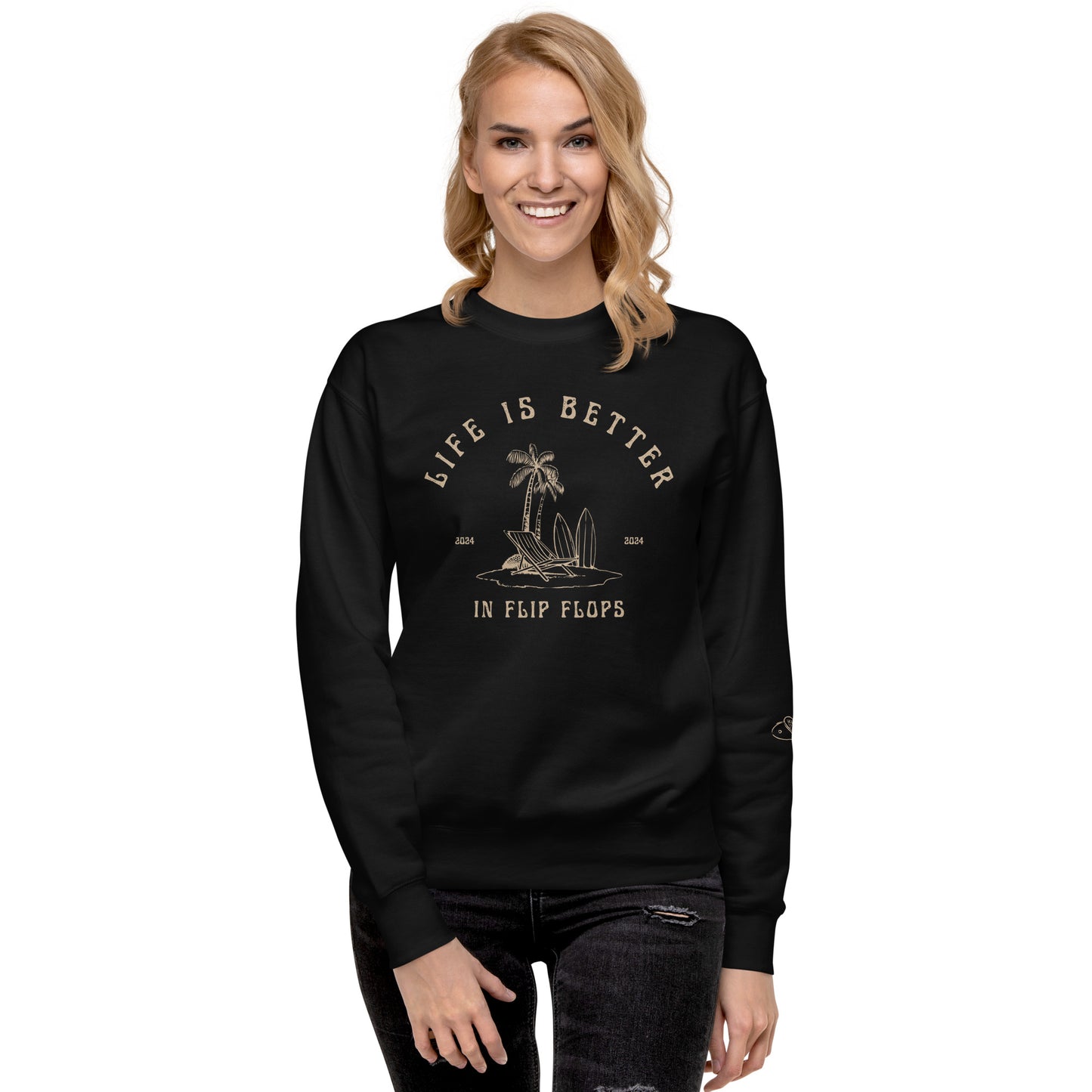 Life is Better in Flip Flops Unisex Crew Neck