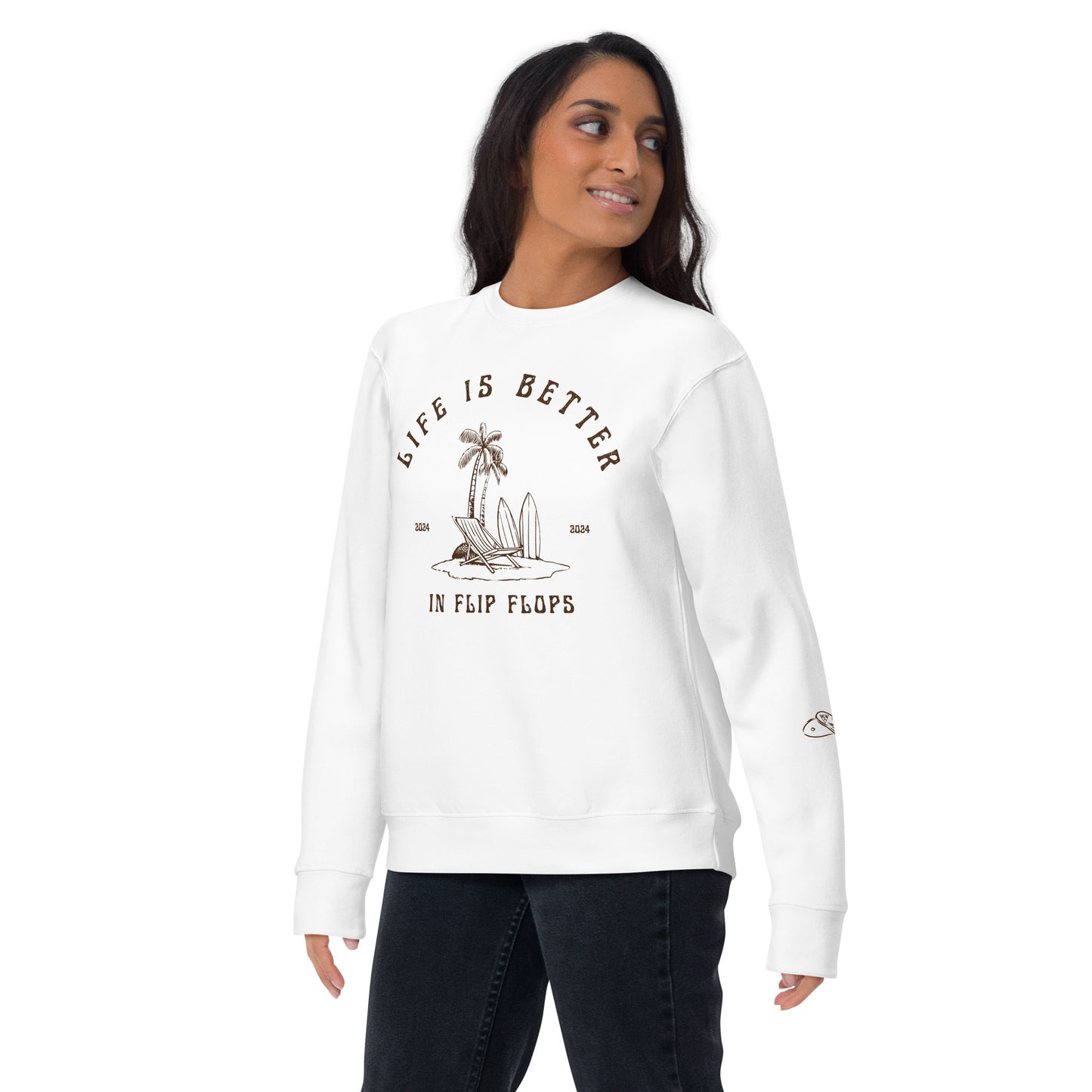 Life is Better in Flip Flops Unisex Crew Neck